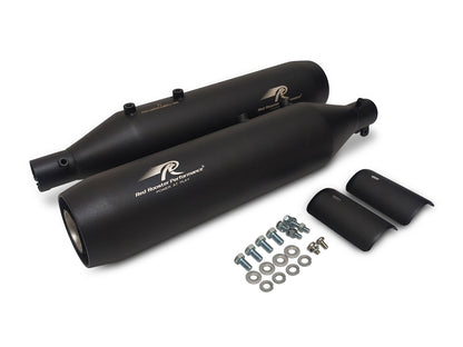 For Royal Enfield Shotgun 650 Red Rooster Astral Exhaust Silencer Black