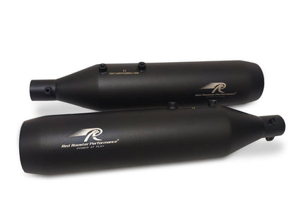 For Royal Enfield Shotgun 650 Red Rooster Astral Exhaust Silencer Black