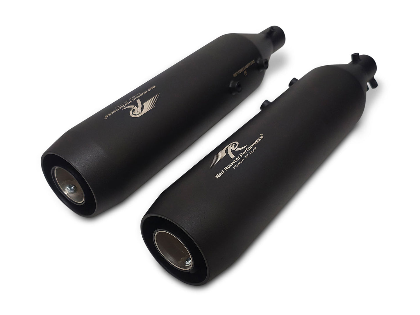 For Royal Enfield Shotgun 650 Red Rooster Astral Exhaust Silencer Black