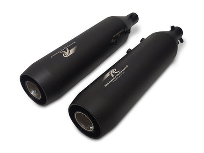 For Royal Enfield Shotgun 650 Red Rooster Astral Exhaust Silencer Black