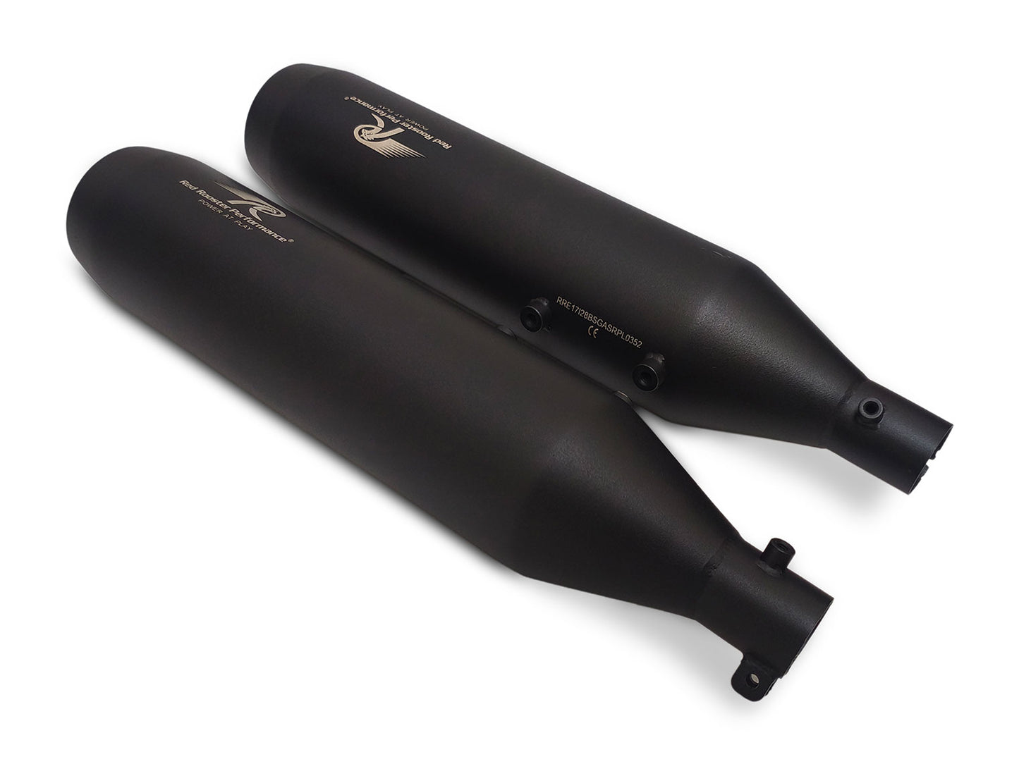For Royal Enfield Shotgun 650 Red Rooster Astral Exhaust Silencer Black