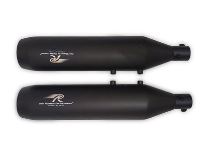 For Royal Enfield Shotgun 650 Red Rooster Astral Exhaust Silencer Black