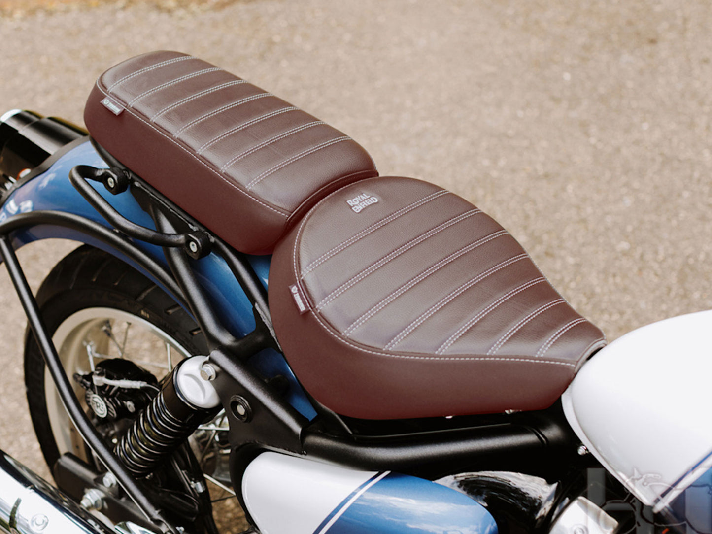 Genuine Royal Enfield Classic 650 Signature Front & Rear Seat Brown