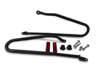 Genuine Royal Enfield Hunter 350 Soft Pannier Rails & Modern Soft Panniers Black