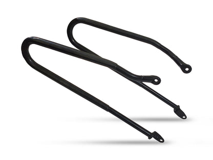 Genuine Royal Enfield Hunter 350 Soft Pannier Rails & Modern Soft Panniers Black