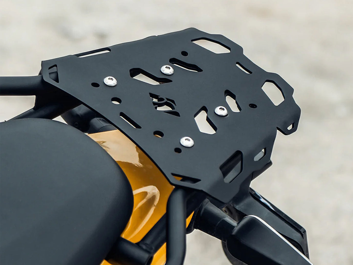 For Royal Enfield Guerrilla 450 Rear Luggage Rack With Plate Black
