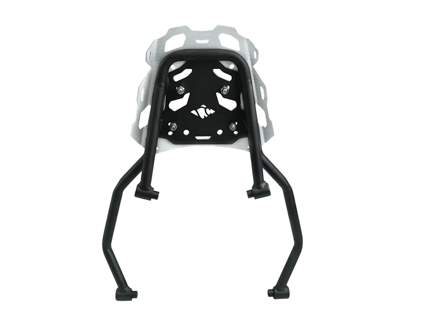 For Royal Enfield Guerrilla 450 Rear Luggage Rack Black With Silver Plate