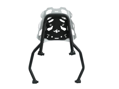 For Royal Enfield Guerrilla 450 Rear Luggage Rack Black With Silver Plate