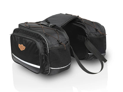 For Royal Enfield Guerrilla 450 Nylon Saddle Pannier Bags Black