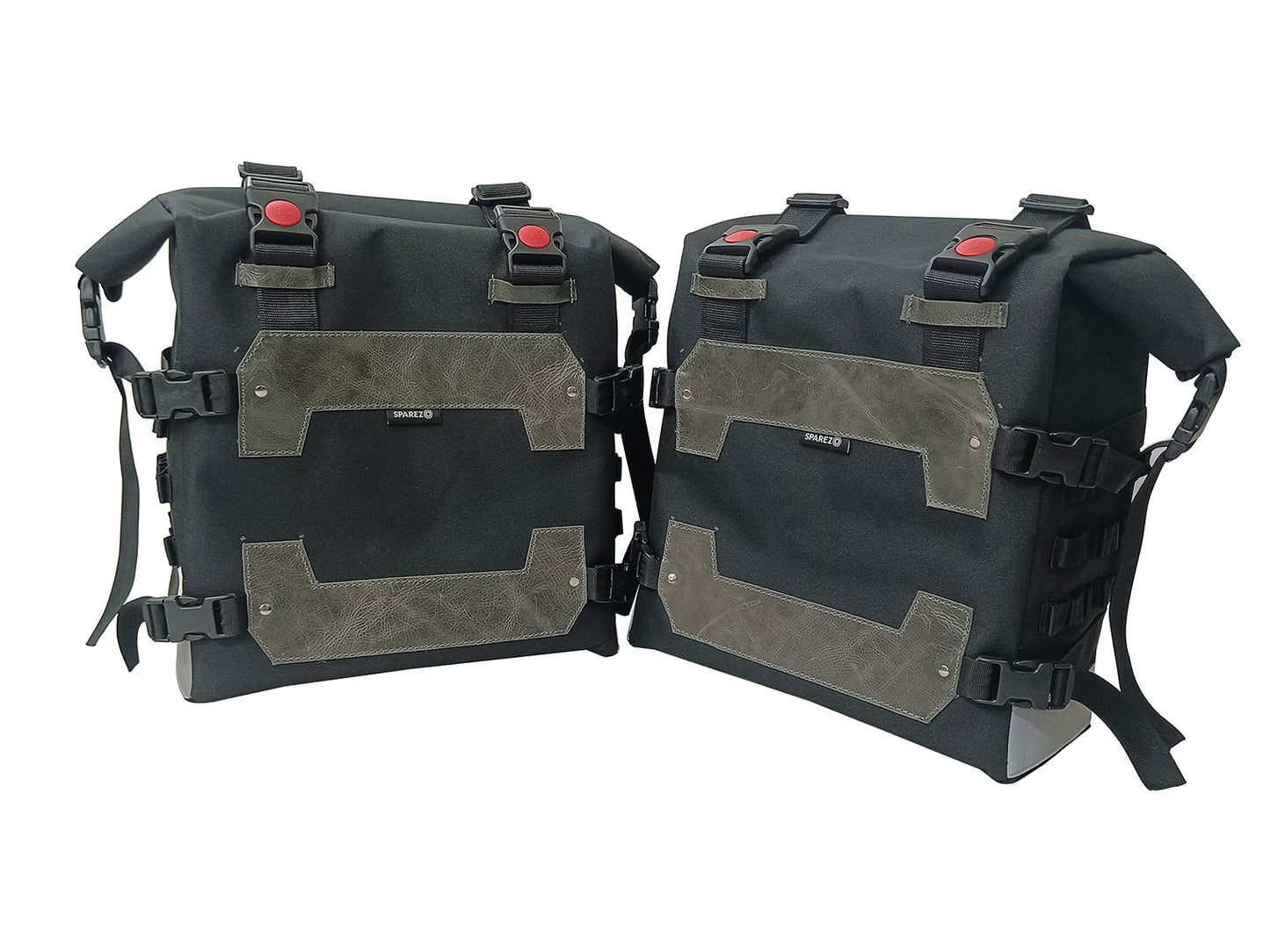 For Royal Enfield Guerrilla 450 Saddle Pannier Bags Pair Charcol Black D2