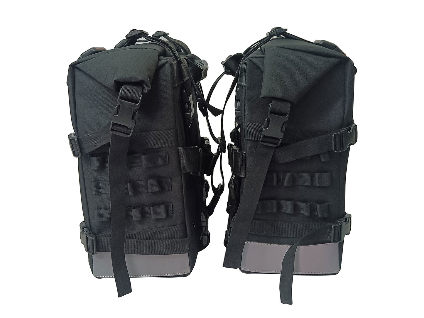 For Royal Enfield Guerrilla 450 Saddle Pannier Bags Pair Charcol Black D2
