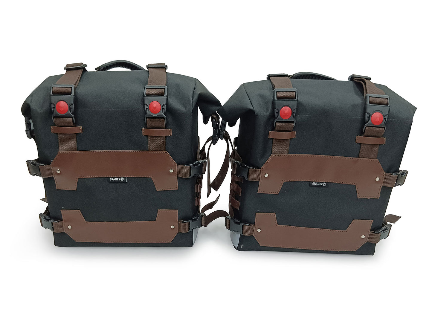 For Royal Enfield Guerrilla 450 Saddle Pannier Bags Pair Black & Brown D3