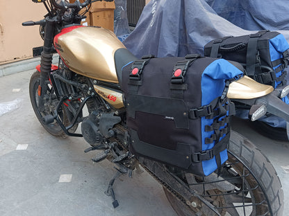 For Royal Enfield Guerrilla 450 Canvas Pannier Bags With Mounting D1