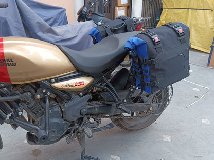For Royal Enfield Guerrilla 450 Canvas Pannier Bags With Mounting D1
