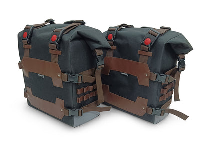 For Royal Enfield Guerrilla 450 Canvas Pannier Bags With Mounting D2