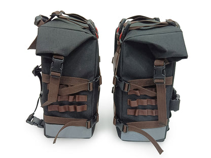 For Royal Enfield Guerrilla 450 Canvas Pannier Bags With Mounting D2