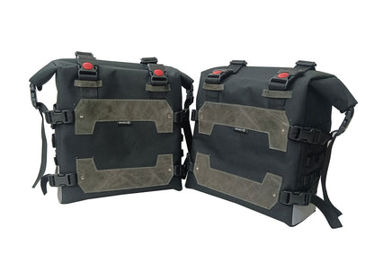 For Royal Enfield Guerrilla 450 Canvas Pannier Bags With Mounting D3