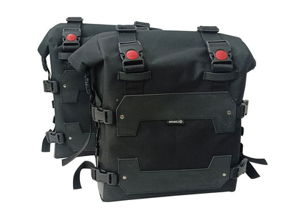 For Royal Enfield Guerrilla 450 Canvas Pannier Bags With Mounting D4