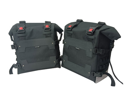For Royal Enfield Guerrilla 450 Canvas Pannier Bags With Mounting D4