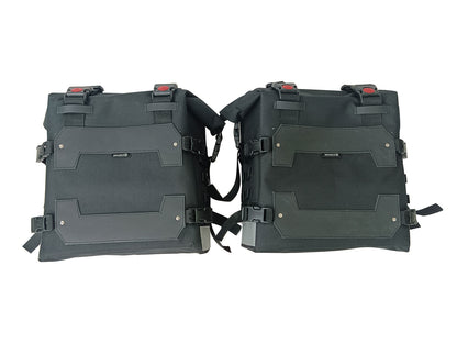 For Royal Enfield Guerrilla 450 Canvas Pannier Bags With Mounting D4
