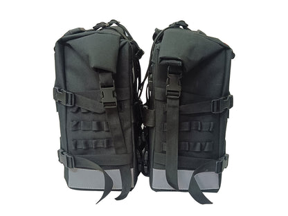 For Royal Enfield Guerrilla 450 Canvas Pannier Bags With Mounting D4