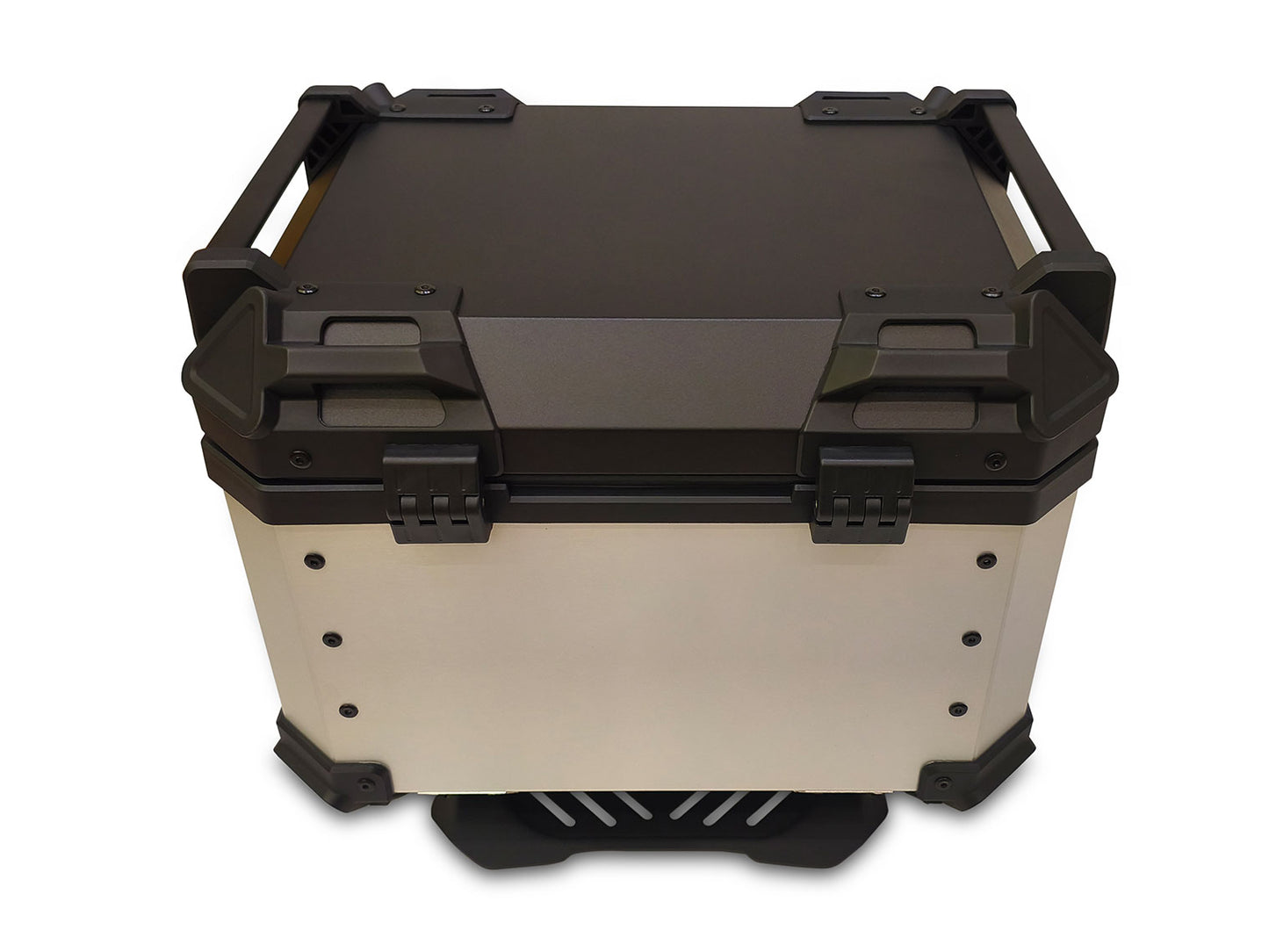For Royal Enfield Guerrilla 450 Aluminum Pannier Top Box Black & Silver 45L D1