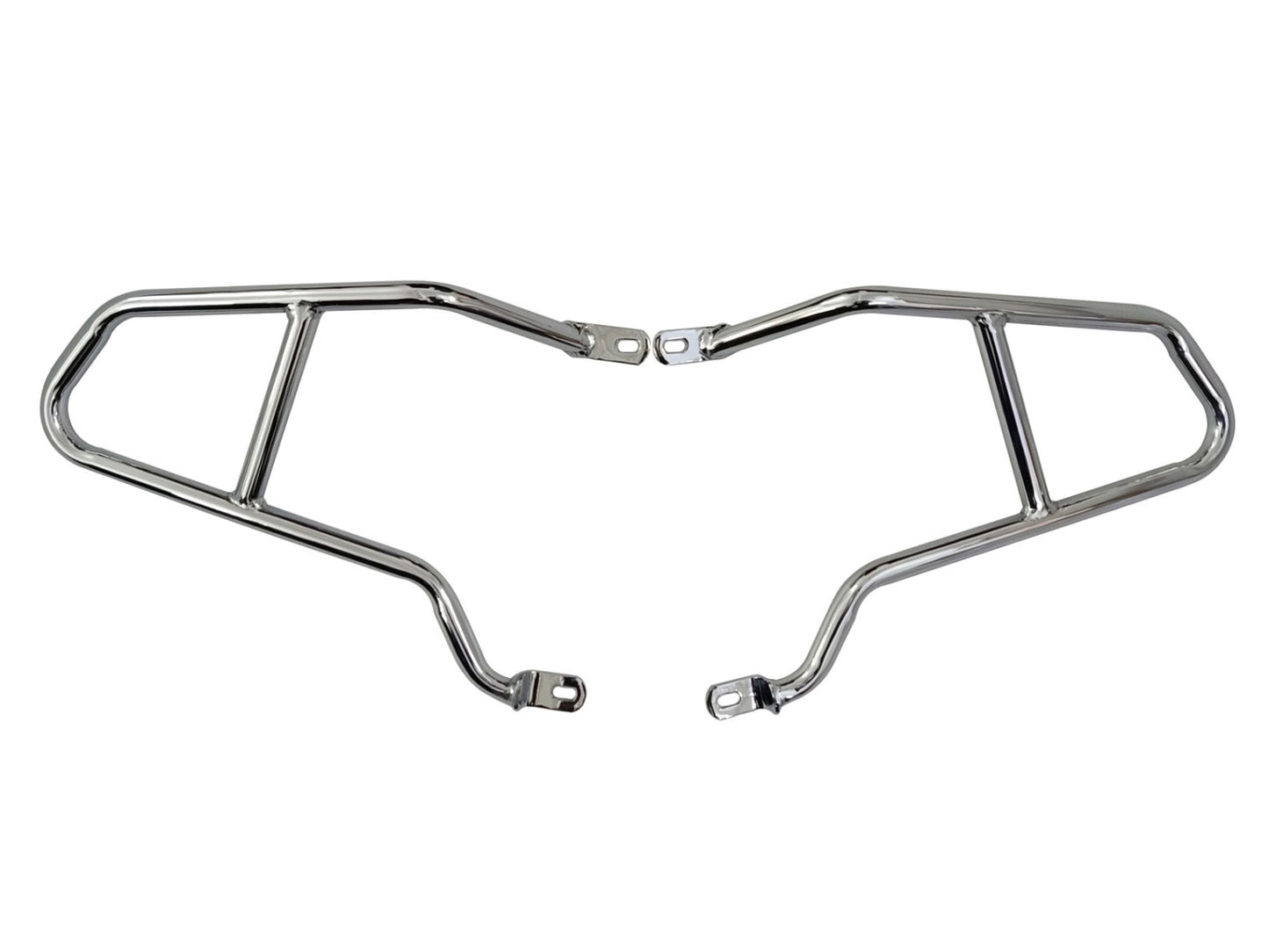 For Royal Enfield GT & Interceptor 650 Pannier Mounting Rails Chrome