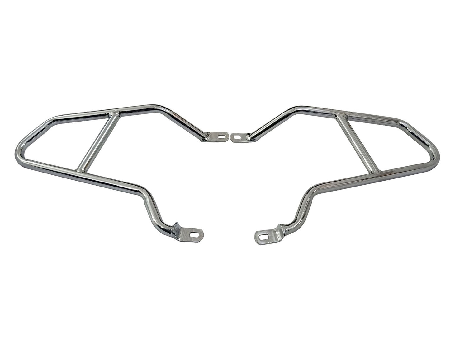 For Royal Enfield GT & Interceptor 650 Pannier Mounting Rails Chrome