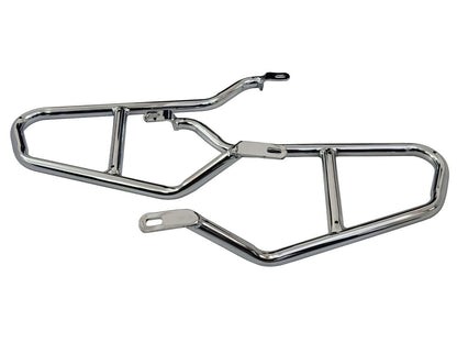For Royal Enfield GT & Interceptor 650 Pannier Mounting Rails Chrome
