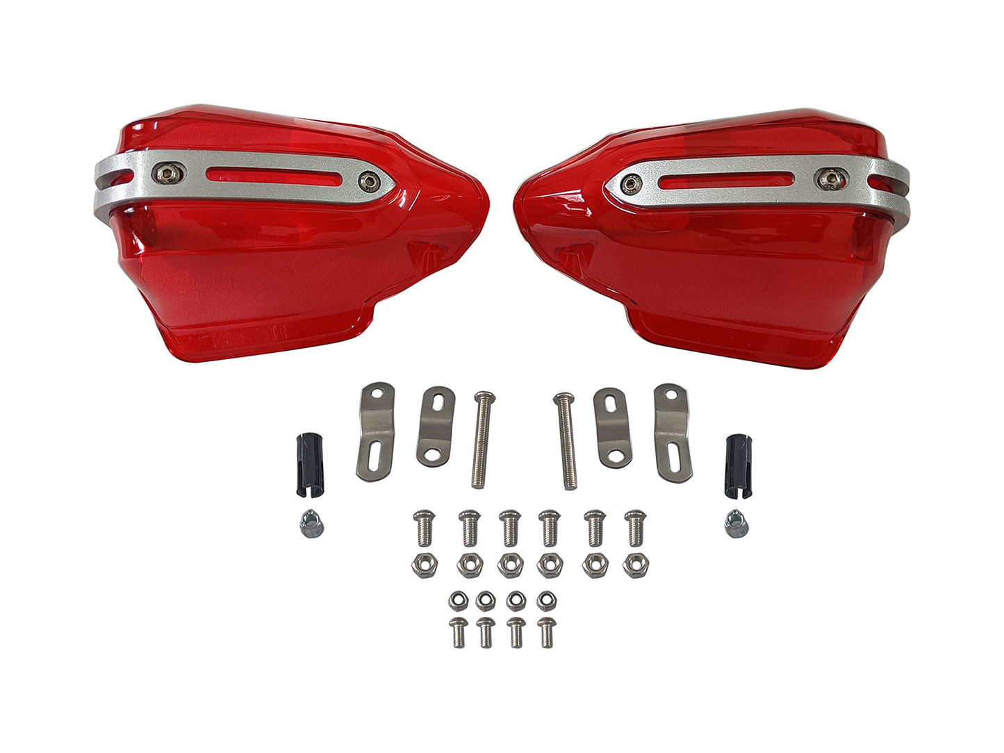 For Royal Enfield GT & Interceptor 650 Tinted Red Color Hand Guard Kit
