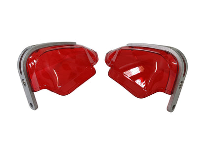 For Royal Enfield GT & Interceptor 650 Tinted Red Color Hand Guard Kit