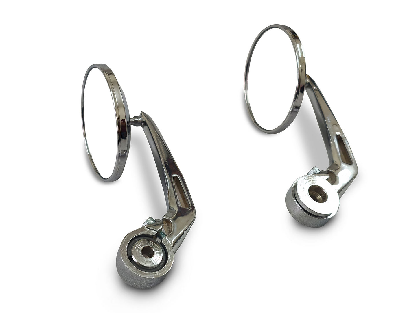 For Royal Enfield GT & Interceptor 650 Bar End Mirror Chrome D2