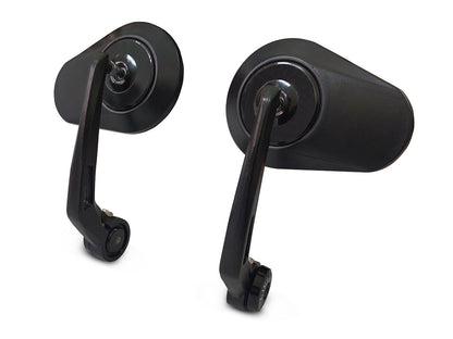 For Royal Enfield GT & Interceptor 650 Bar End Mirror Black D3