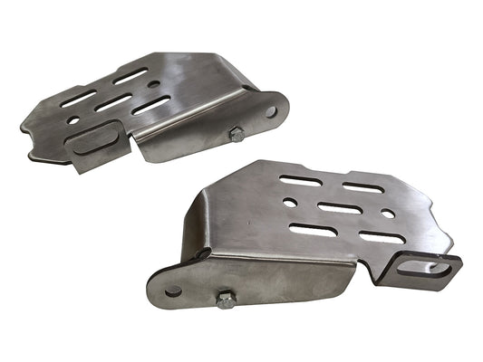For Royal Enfield GT & Interceptor 650 Wide Pillion Footrest Silver D3
