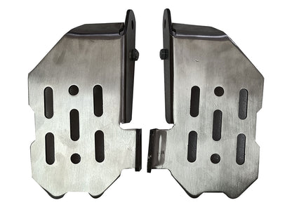 For Royal Enfield GT & Interceptor 650 Wide Pillion Footrest Silver D3