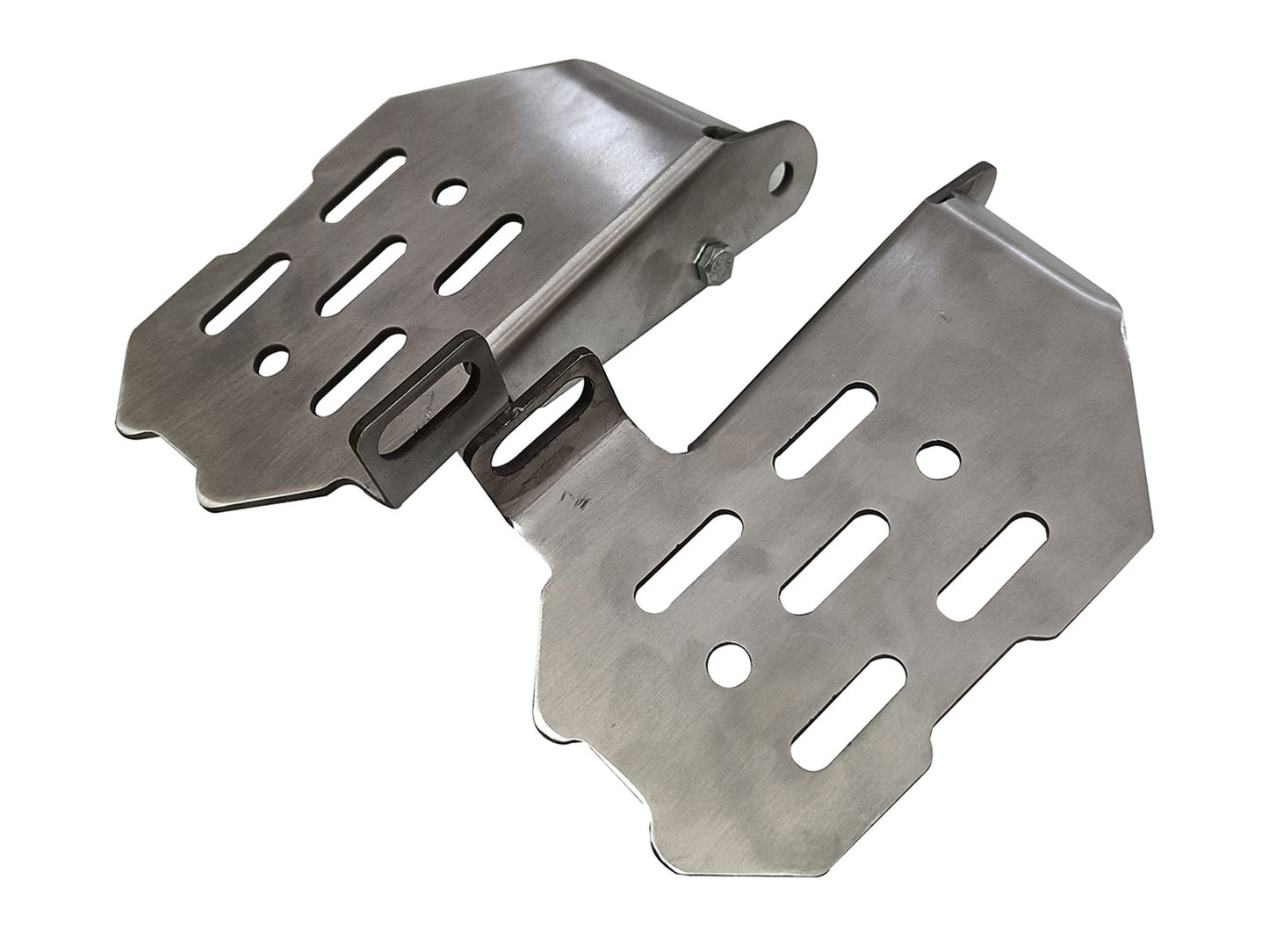 For Royal Enfield GT & Interceptor 650 Wide Pillion Footrest Silver D3