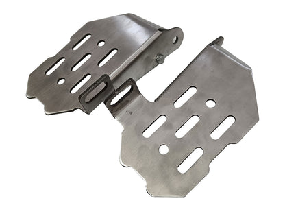 For Royal Enfield GT & Interceptor 650 Wide Pillion Footrest Silver D3