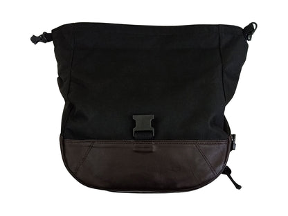 For Royal Enfield GT & Interceptor 650 Leather & Soft Canvas Pannier Bags D2