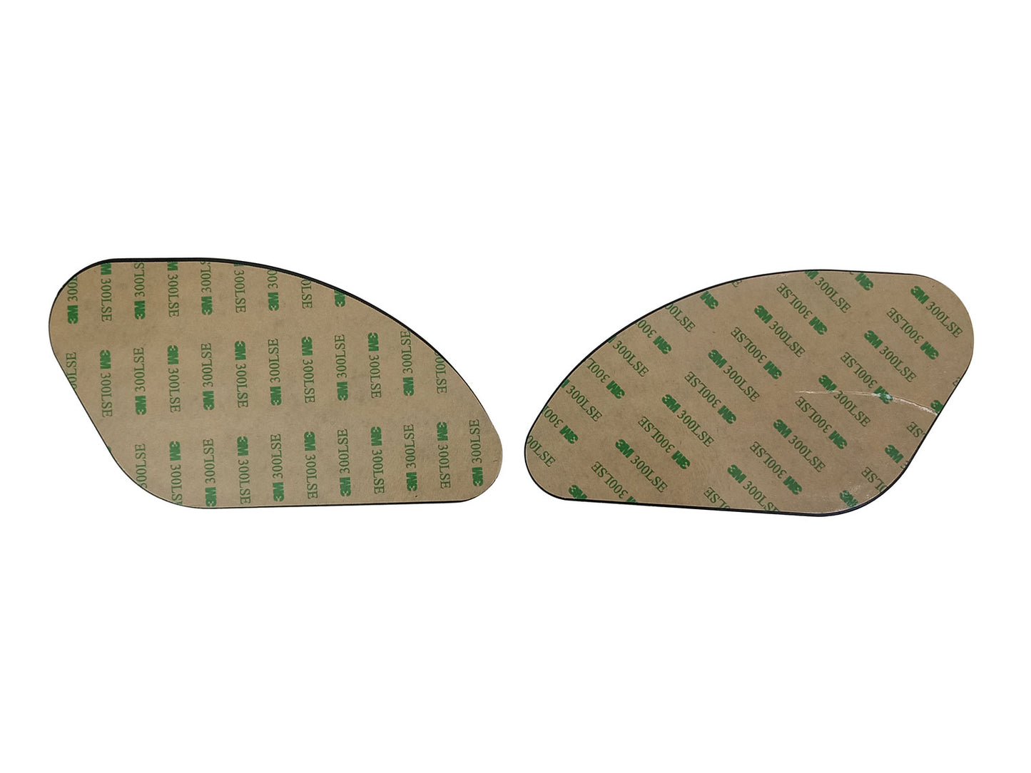 For Royal Enfield GT & Interceptor 650 Fuel Tank Rubber Knee Pad Pair Dark Brown