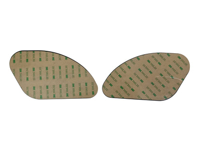 For Royal Enfield GT & Interceptor 650 Fuel Tank Rubber Knee Pad Pair Dark Brown