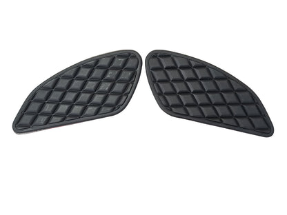 For Royal Enfield GT & Interceptor 650 Tank Rubber Knee Pad Pair Black