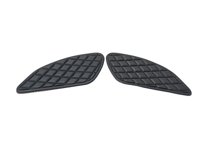 For Royal Enfield GT & Interceptor 650 Tank Rubber Knee Pad Pair Black