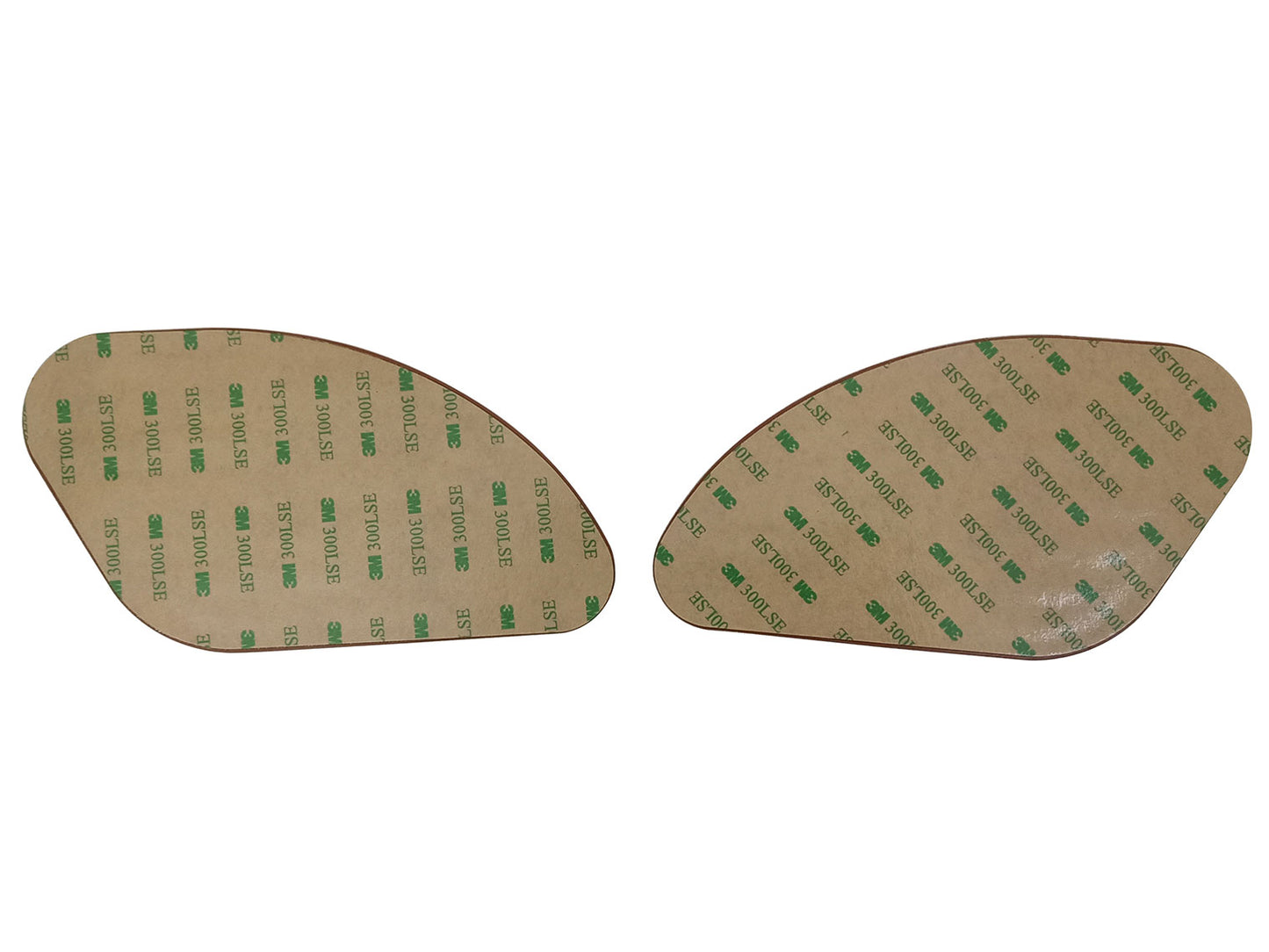 For Royal Enfield GT & Interceptor 650 Fuel Tank Rubber Knee Pad Pair Brown Tan
