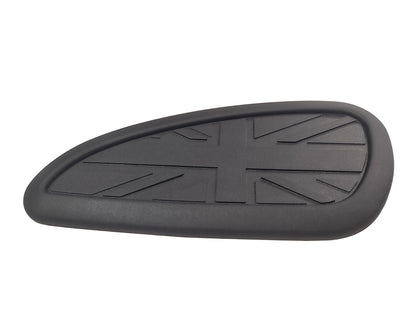 For Royal Enfield GT & Interceptor 650 Tank Long Rubber Knee Pad Pair Black