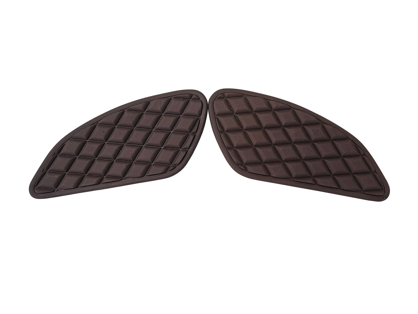 For Royal Enfield GT & Interceptor 650 Tank Rubber Knee Pad Pair Brown