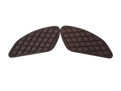 For Royal Enfield GT & Interceptor 650 Tank Rubber Knee Pad Pair Brown