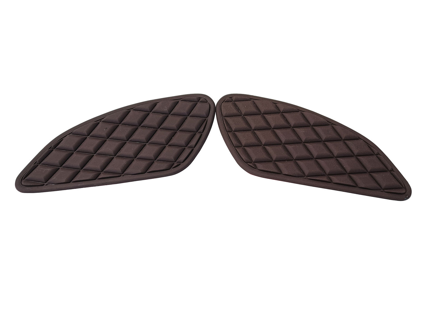 For Royal Enfield GT & Interceptor 650 Tank Rubber Knee Pad Pair Brown