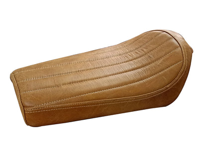 For Royal Enfield GT & Interceptor 650 Leather Single Seat Brown Tan D1