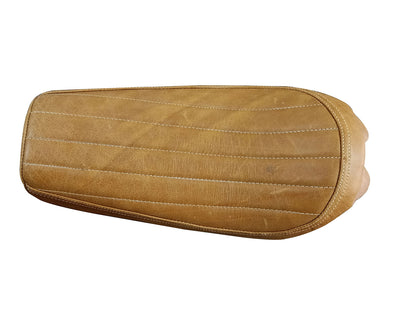 For Royal Enfield GT & Interceptor 650 Leather Single Seat Brown Tan D1