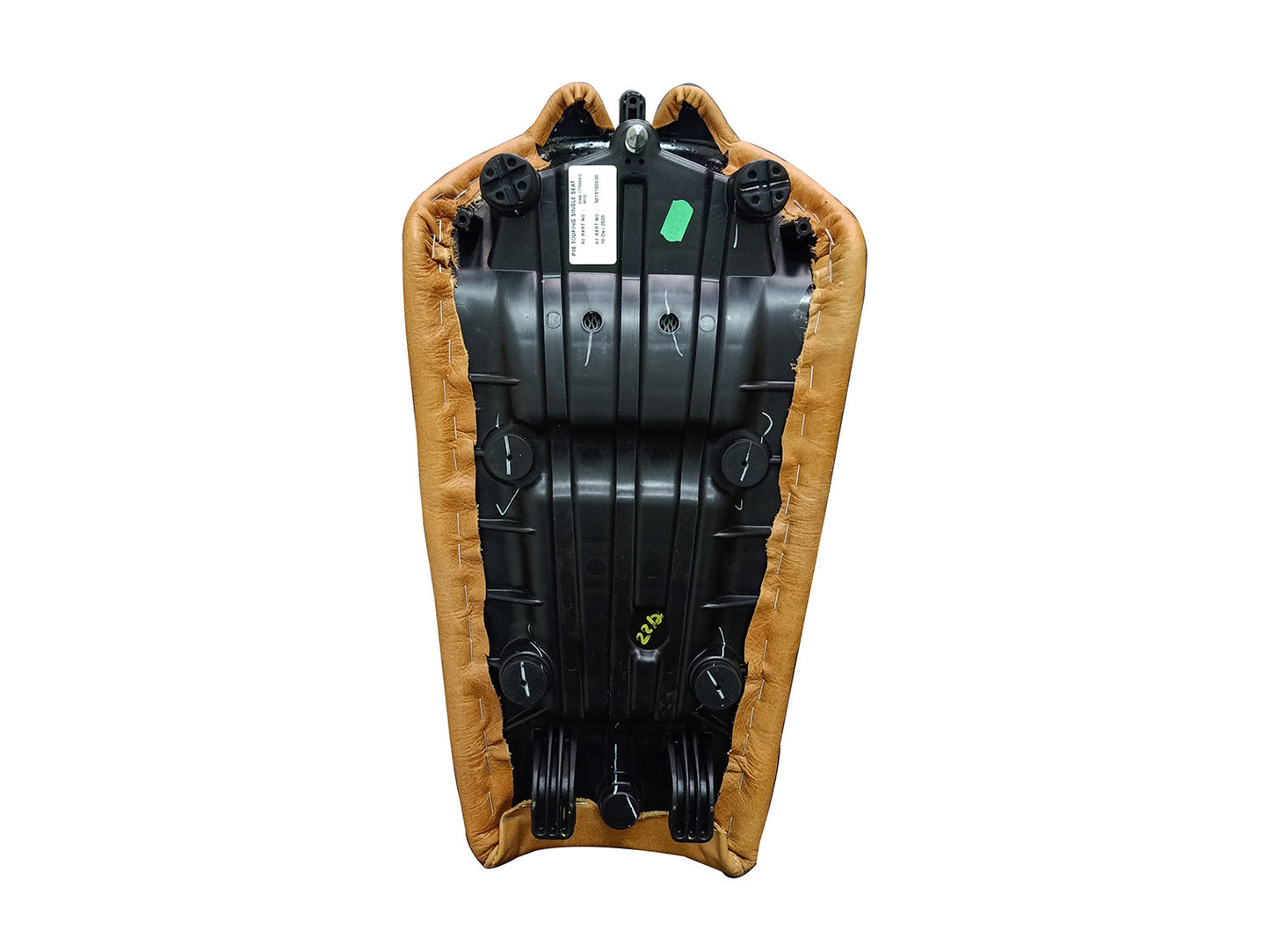 For Royal Enfield GT & Interceptor 650 Leather Single Seat Brown Tan D1